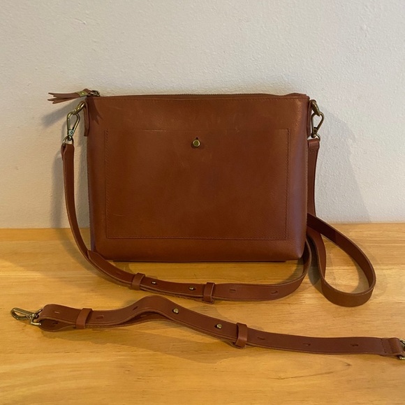 Madewell Bags Transport Shoulder Crossbody In English Saddle Poshmark